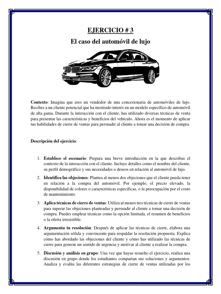 Ejercicio 3 | PDF | Crecimiento personal y profesional | Negocios
