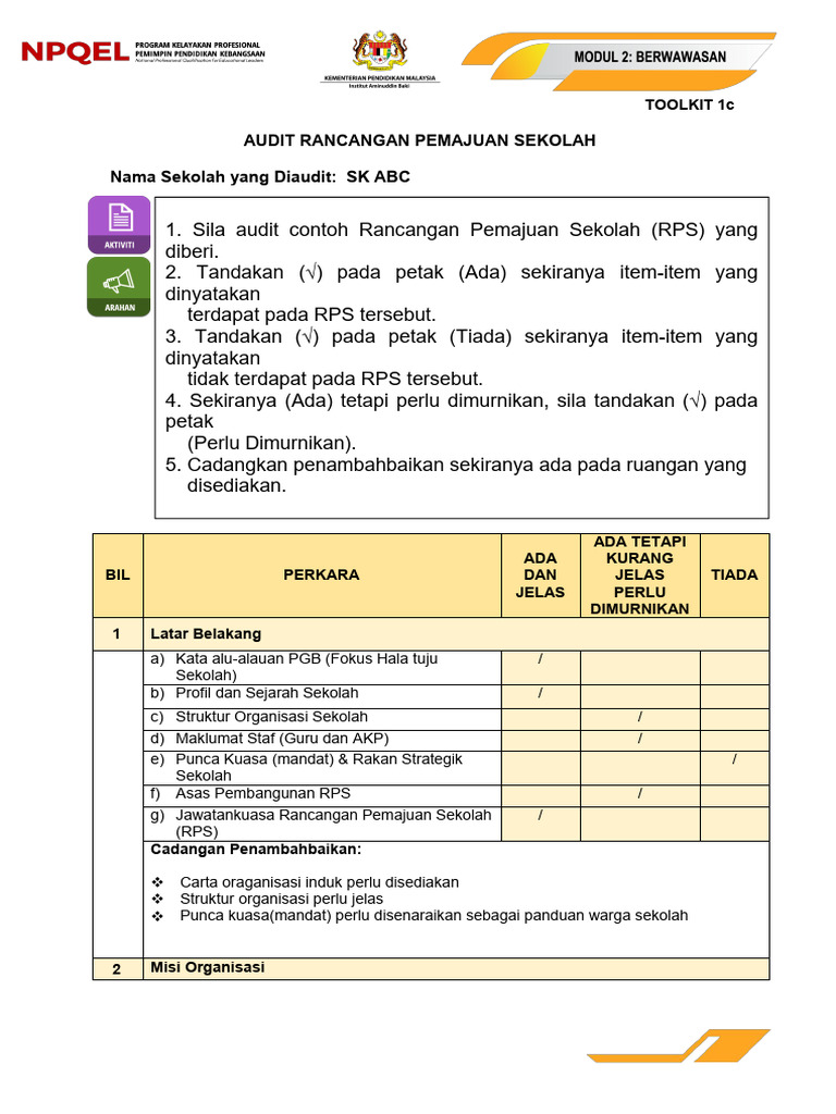 Tool Kit 1c SK ABC | PDF | Karier & Perkembangan | Bisnis