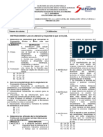 Examen Extraordinario - Fce 1 - Secundaria CSB 2023-2024