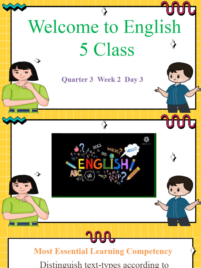 Understanding Text Types in English 5 | PDF | Learning | Christmas Eve