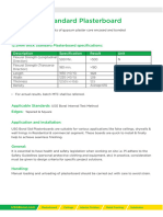 Usg Gypsum Plaster Board - Tds