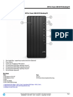 Quickspecs: HP Pro Tower 280 G9 Pci Desktop PC