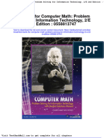 Full Test Bank For Computer Math Problem Solving For Information Technology 2 E 2Nd Edition 0558813747 PDF Docx Full Chapter Chapter