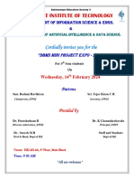 Dbms Project Expo Invitation 2023-24