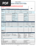 Senior Citizen Data Form | PDF