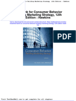 Full Test Bank For Consumer Behavior Building Marketing Strategy 12Th Edition Hawkins PDF Docx Full Chapter Chapter