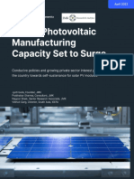 Photovoltaic Manufacturing Capacity - April 2023