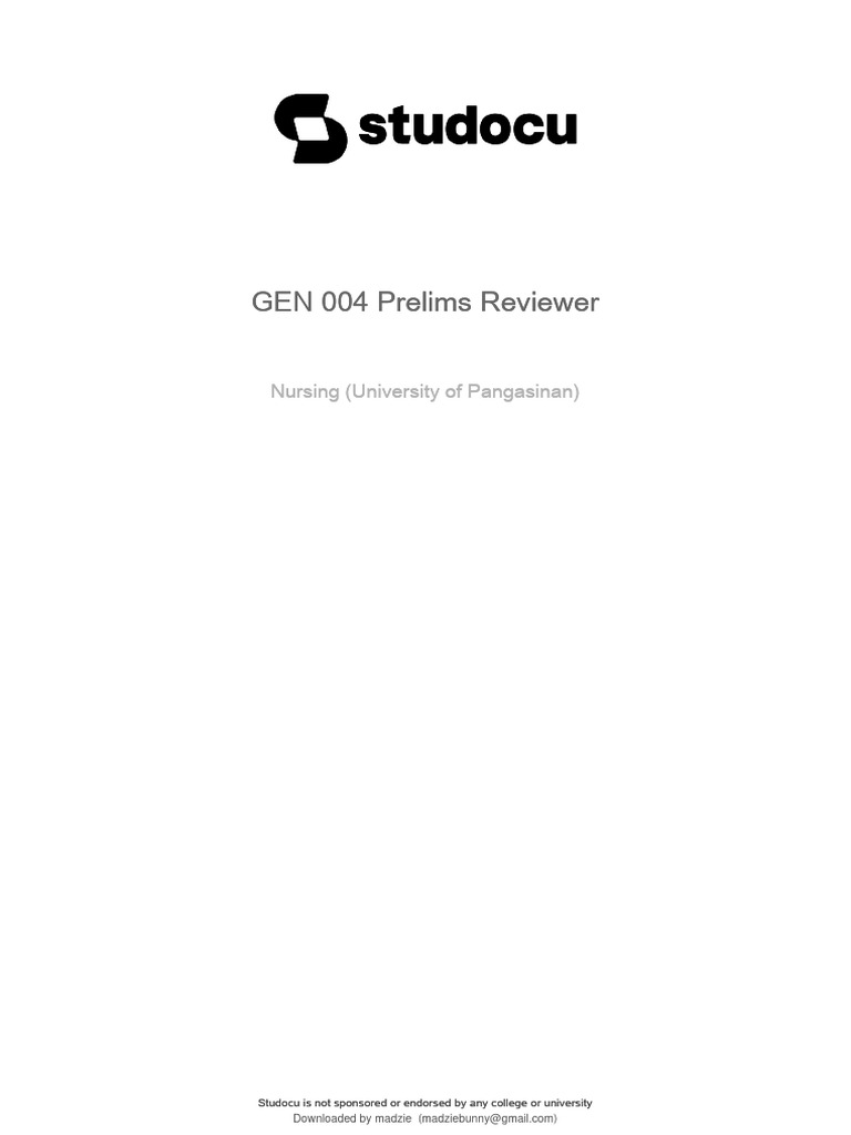 GEN 004 Nursing Prelims Review Guide | PDF | Age Of Discovery | Philippines