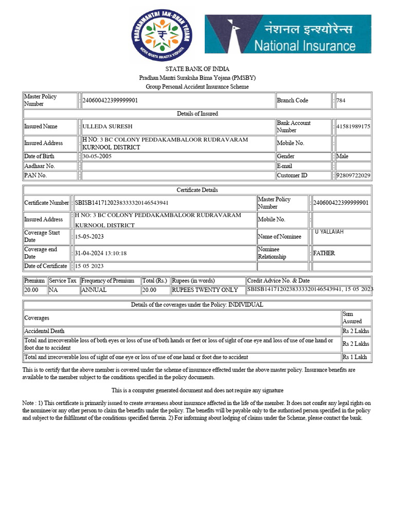 SURESH | PDF | Insurance | Economies