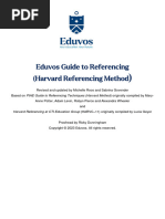 Eduvos Guide To Referencing (Harvard Referencing Method) 2023