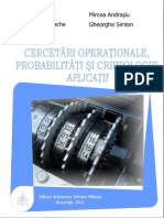 Cercetari Operationale, Probabilitati Si Criptologie. Aplicatii_Ed I_rev 11.10.2015.PDF