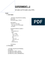 HDL Experiment2