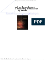 Full Test Bank For Cornerstones of Managerial Accounting 3Rd Canadian by Mowen PDF Docx Full Chapter Chapter