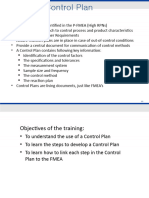 Control Plan TRANING