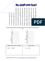 Past Simple Word Search