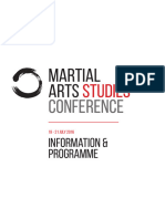 Schedule For Martial Arts Studies Confer