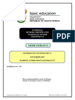 Mathematics P1 Nov 2019 Memo Afr & Eng