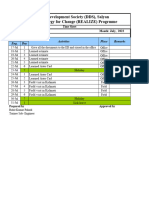 Time Sheet - Work Plan - 2022