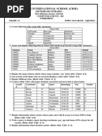 Database Worksheet - 1 Query