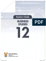 DBE Business Studies Grade 12 Teachers Guide 2022