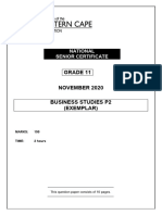 Bus Studies p2 Gr11 QP Nov2020 - English