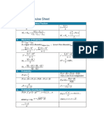 Formula Sheet For Quantitative Techniques
