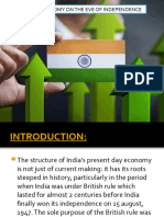 Characteristics of Indian Economy On The Eve of Independence