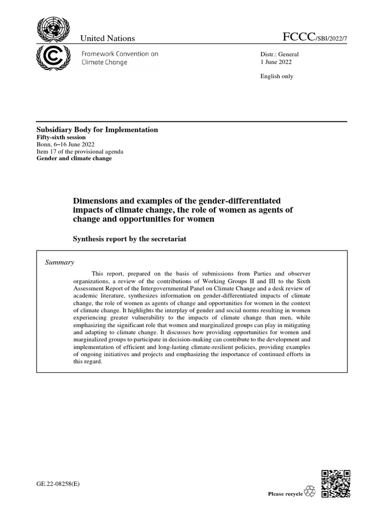 Informe onu 2022 pdf climate resilience intergovernmental panel