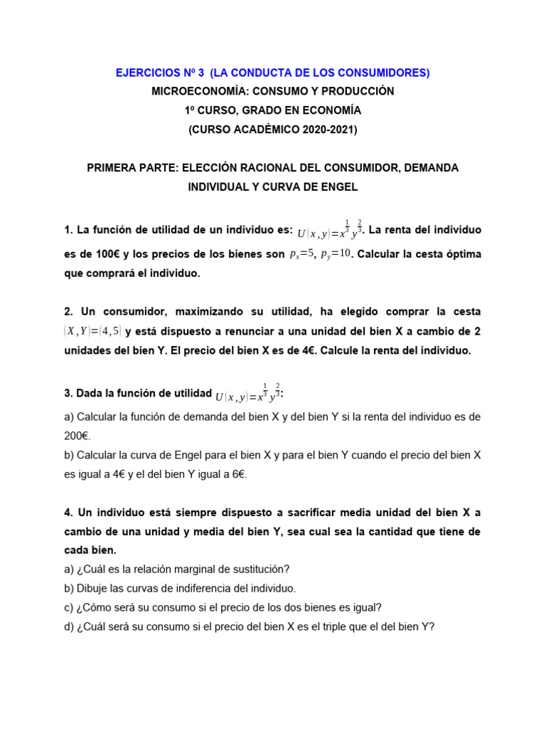 Efecto Sustitución e Ingreso en Consumo | PDF | Curva de demanda ...