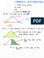 Notes A Intro To Normal Distribution