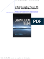 Full Test Bank For Criminological Theory 6Th Edition Franklin P Williams Iii Download PDF Docx Full Chapter Chapter