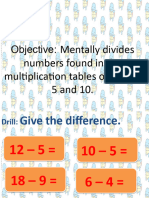 Q3 W6 Math - 3rdgrading - Mentally Divides