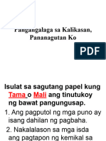 Pangangalaga Sa Kalikasan Pananagutan Ko