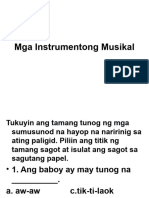 Mga Instrumentong Musikal