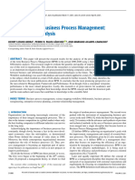 The Evolution of Business Process Management A Bibliometric Analysis