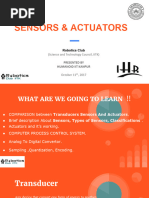 Sensors and Actuators 1