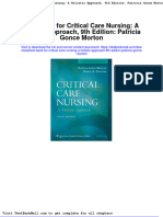 Download Full Test Bank For Critical Care Nursing A Holistic Approach 9Th Edition Patricia Gonce Morton pdf docx full chapter chapter