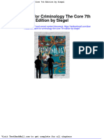 Download Full Test Bank For Criminology The Core 7Th Edition By Siegel pdf docx full chapter chapter