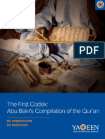 The First Codex - Abu Bakrs Compilation of The Quran