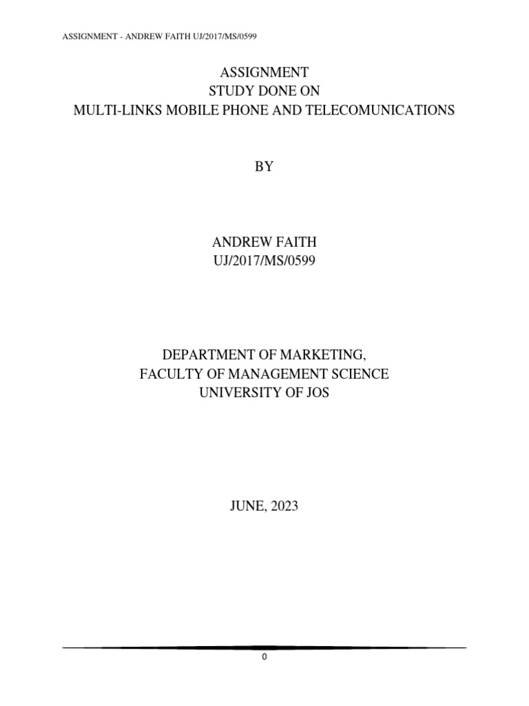 Challenges of Multi-Links Telecom in Nigeria | PDF | Mobile Phones ...
