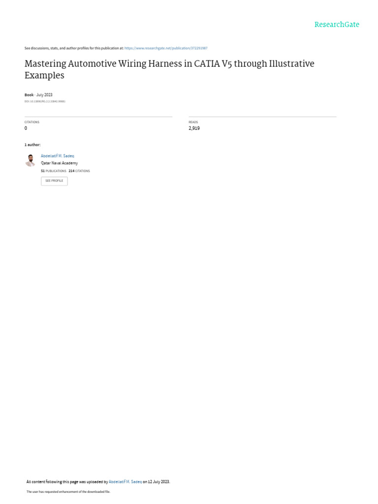 Mastering Automotive Wiring Harness in CATIA V5 Through Illustrative