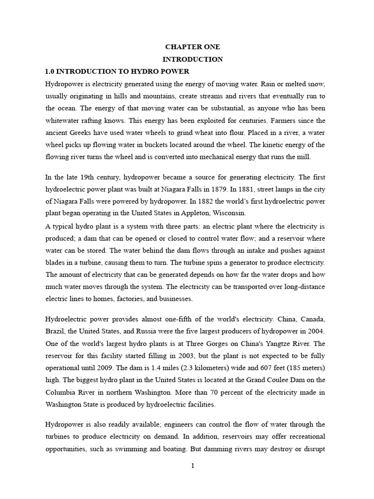Hydropower Seminar Report Pdf Hydroelectricity Turbine