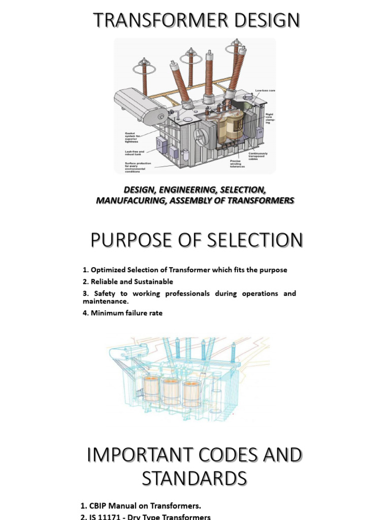 Transformer Design and Standards Guide | PDF | Transformer | Electrical ...