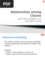 Relationships Among Classes