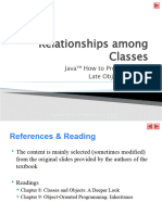 Relationships Among Classes