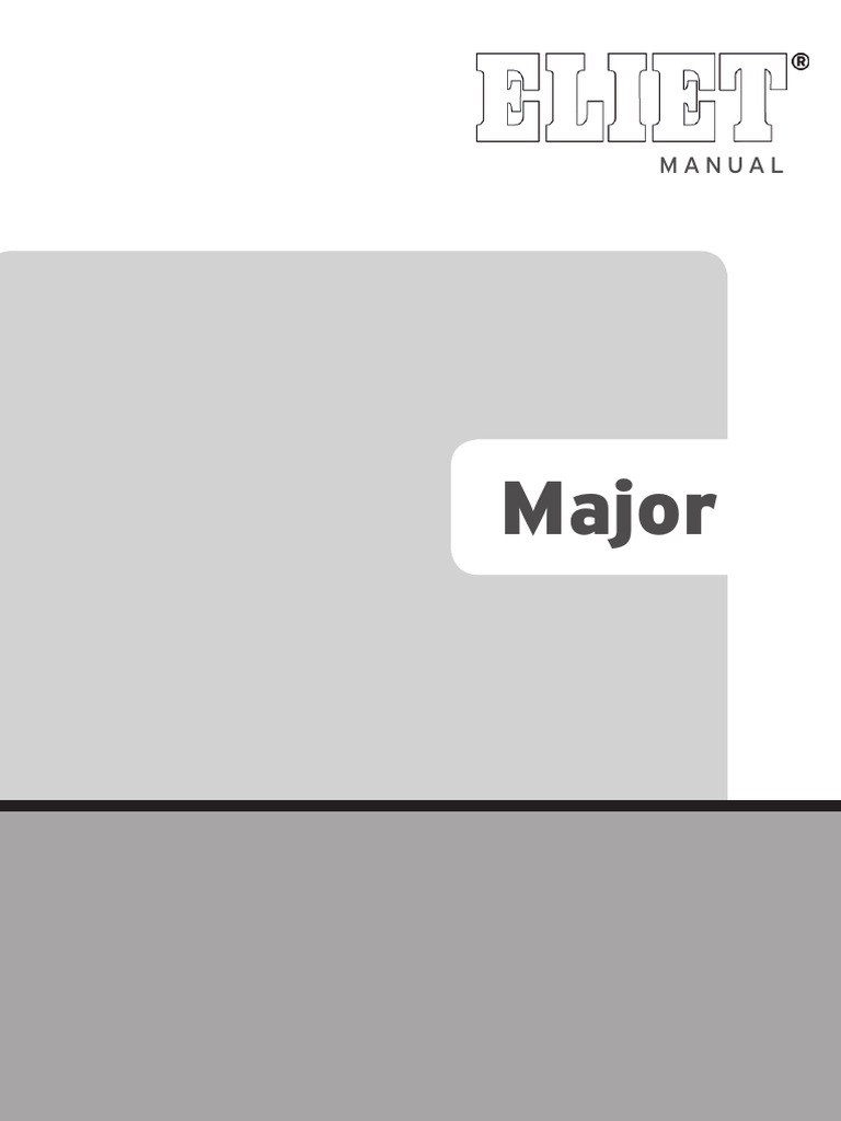 Eliet Major OperatorsManual | PDF | Gasoline