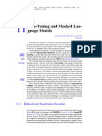 Fine-Tuning and Masked Lan-Guage Models: 11.1 Bidirectional Transformer Encoders