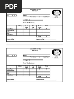 Pay Slip