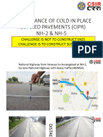 PERFORMANCE CHECK OF CIPR of NH-2