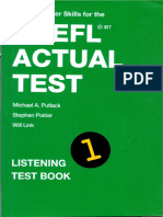 TOEFL Actual Test, Listening Test Book 1 - 0001